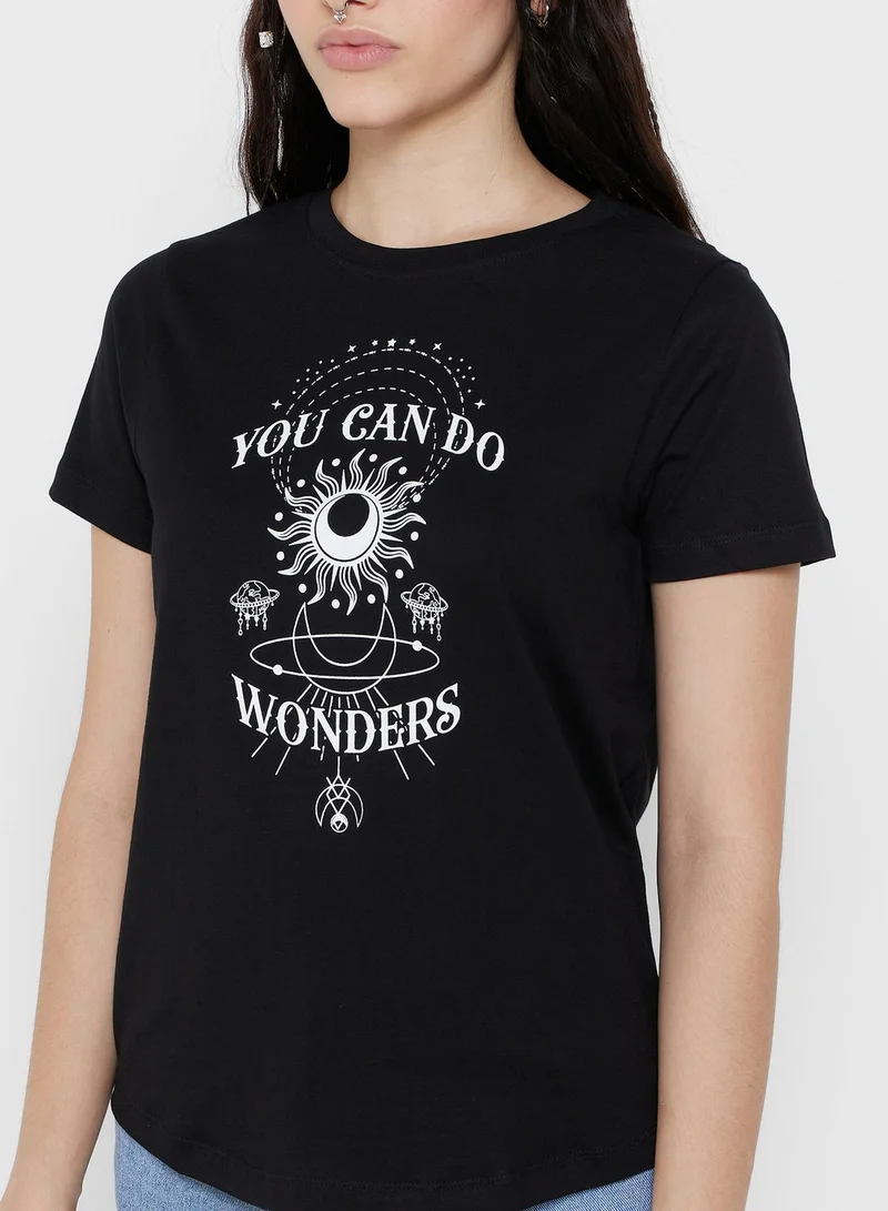 Ginger Regular Fit Graphic T-Shirt