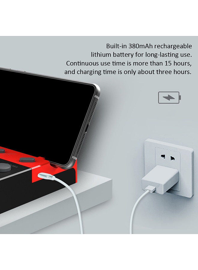 PG-9135 Gladiator -Mobile Version Wireless BT Gamepad Wireless Game Controller for Smartphone/ Tablet / Smart TV iOS 11.0/ Android 6.0 Black