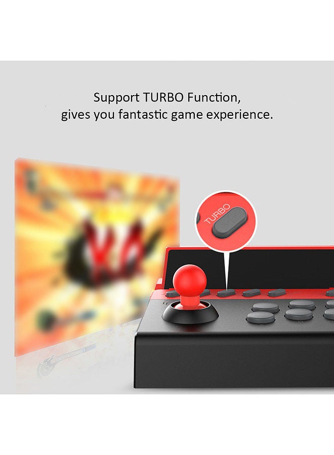 PG-9135 Gladiator -Mobile Version Wireless BT Gamepad Wireless Game Controller for Smartphone/ Tablet / Smart TV iOS 11.0/ Android 6.0 Black