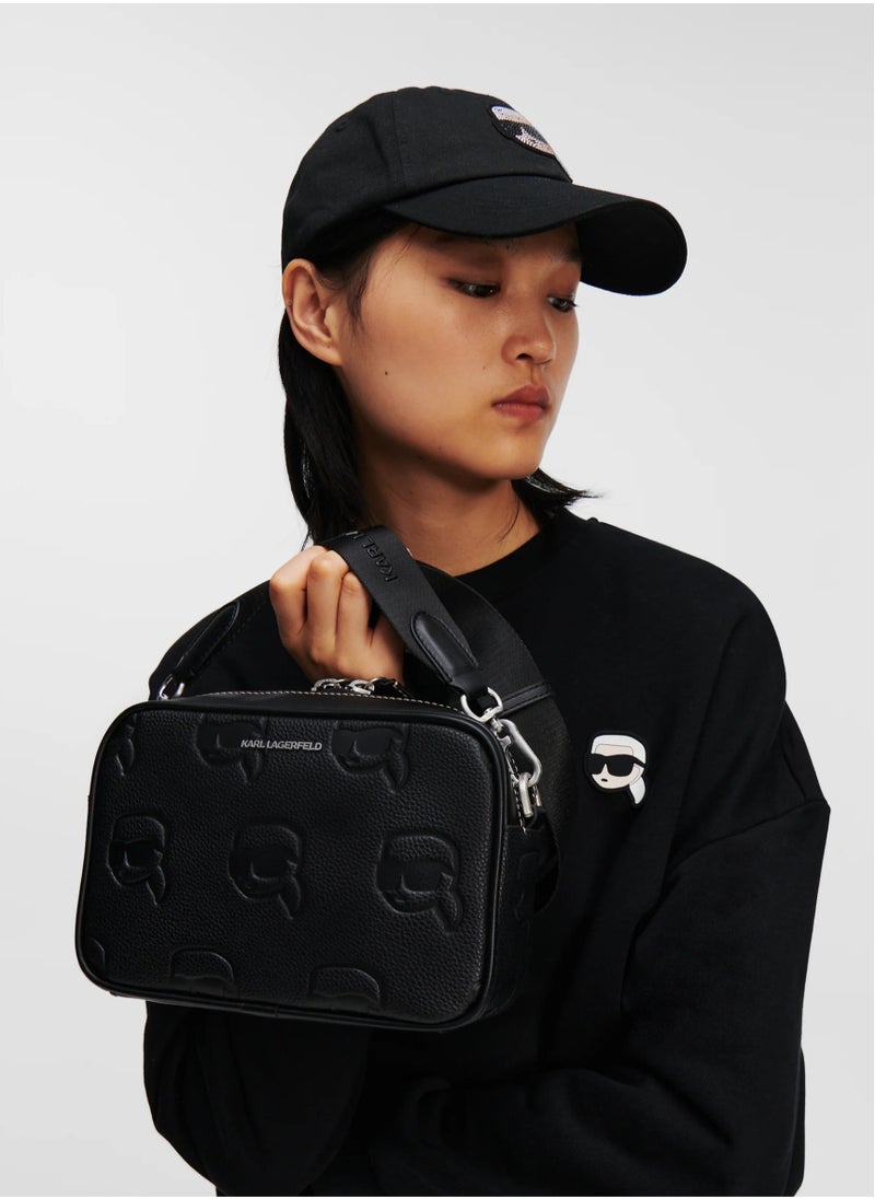 Karl Lagerfeld Paris - Karl Lagerfeld Grainy Leather Camera Bag - Image 1