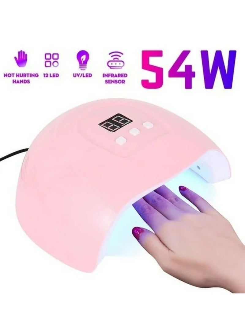 سولاري مصباح جل للأظافر بالأشعة فوق البنفسجية LED مع مستشعر تلقائي ومؤقت LCD - Image 3