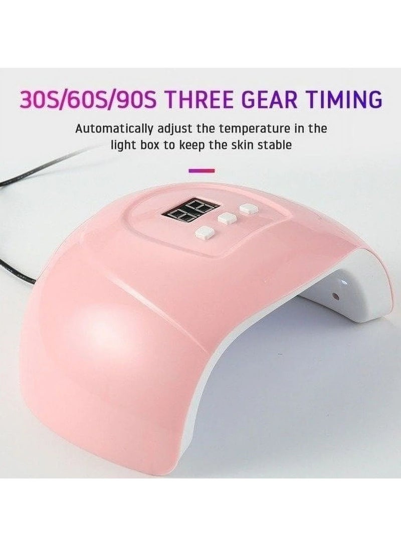 سولاري مصباح جل للأظافر بالأشعة فوق البنفسجية LED مع مستشعر تلقائي ومؤقت LCD - Image 4