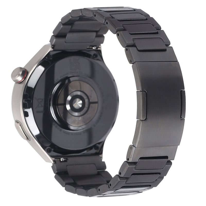erorex For Huawei Watch Gt3 Pro 46Mm / Watch Gt3 46Mm H-Shaped Folding Buckle Stainless Steel Metal Watch Band(Gray) - Image 5