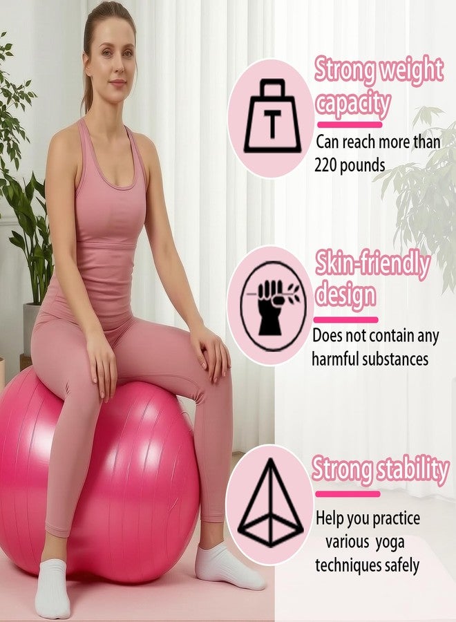 BMMN Peanut Ball for Kids Therapy, 3 - bPiece Anti - Burst Set, Yoga Balance Exercise Ball with Pump, Yoga Balance Exercise Ball for Pregnancy, Physical, Training, Women, Men - Image 4