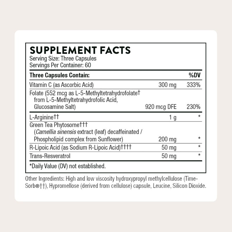 Thorne L-Arginine Plus With Nutrients for Added Support - DIETARY SUPPLEMENT - 180 CAPSULES - Image 2