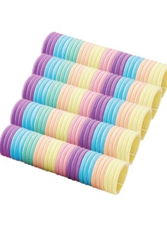 120PCS Seamless Hair Ties For ThickCotton Ponytail Holders Elastic Hair Bands for Thick Hair No Damage Women Girls Hair Accessories 120PCS