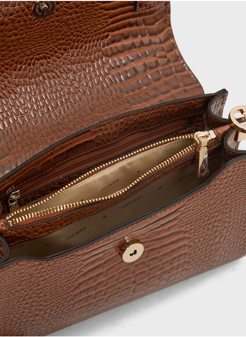 GUESS Silvye Top Handle Flap