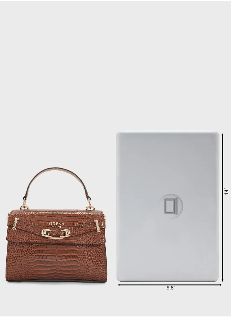 GUESS Silvye Top Handle Flap