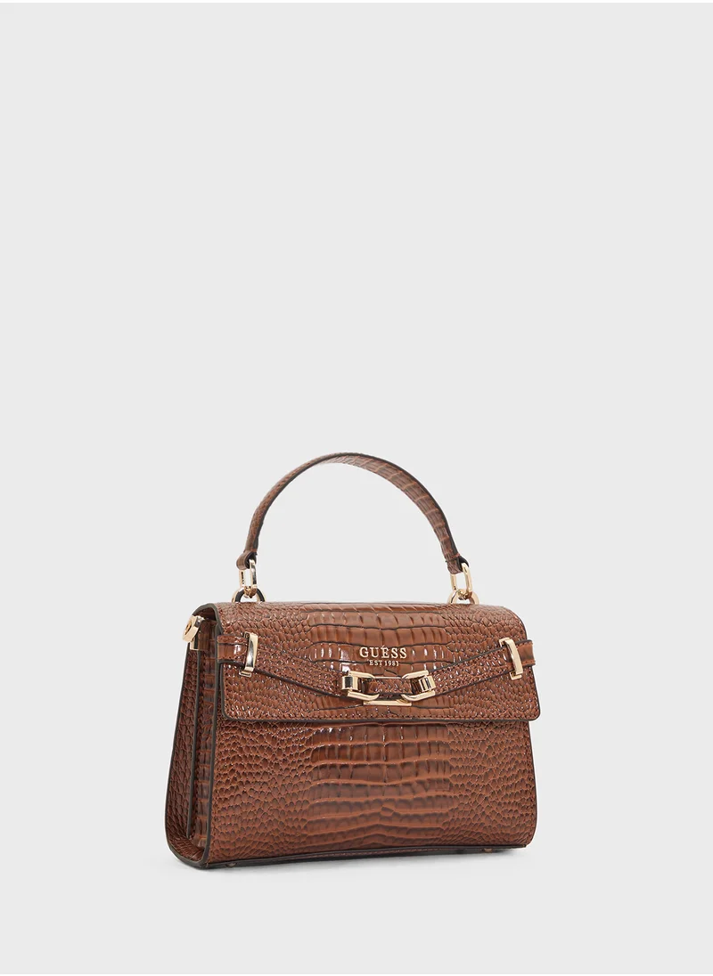 GUESS Silvye Top Handle Flap