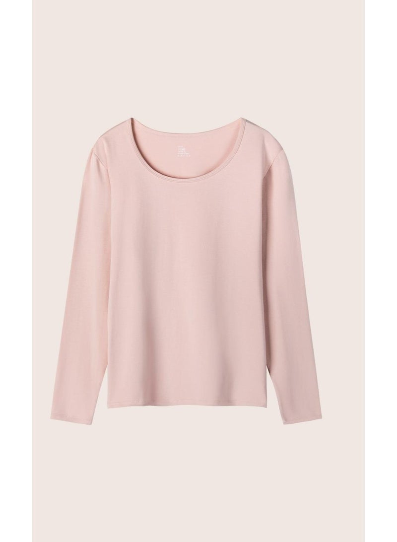 NIBEMINENT Women's Seamless Thermal Underwear Ultra-thin  Breathable Comfortable Long Sleeve Slim Fit Base Top Highly Elastic - Image 1