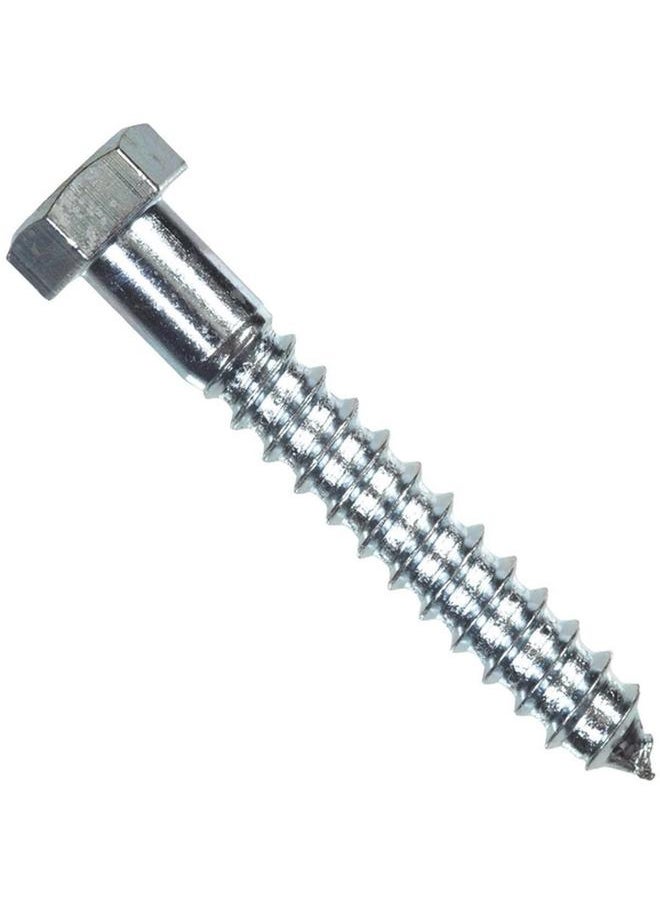 Hillman 5-Piece Zinc Plated Corrosion Resistant Sturdy Hex Head Lag Screw Silver 1/4-20 x 6inch 230036  - Image 1