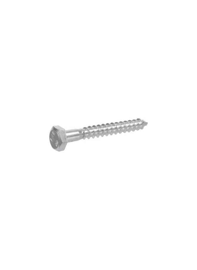 Hillman 5-Piece Zinc Plated Corrosion Resistant Sturdy Hex Head Lag Screw Silver 1/4-20 x 6inch 230036  - Image 2