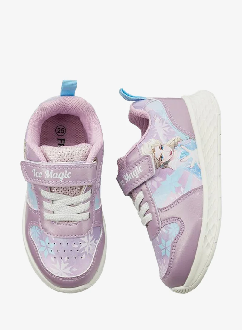 Disney Girls Frozen Print Ankle School Sneakers