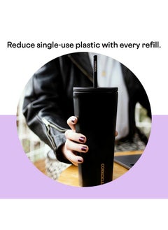 CORKCICLE Cold Cup Insulated Tumbler With Lid And Straw, Sun-Soaked Lilac, 24 Oz - Reusable Water Bottle Keeps Beverages Cold For 12Hrs, Hot 5Hrs - Cupholder Friendly Tumbler, Lid For Flexible Sipping  - Image 5