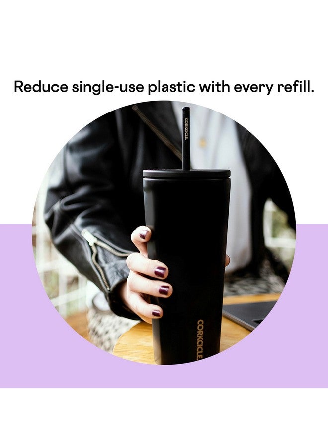 CORKCICLE Cold Cup Insulated Tumbler With Lid And Straw, Sun-Soaked Lilac, 24 Oz - Reusable Water Bottle Keeps Beverages Cold For 12Hrs, Hot 5Hrs - Cupholder Friendly Tumbler, Lid For Flexible Sipping - Image 5