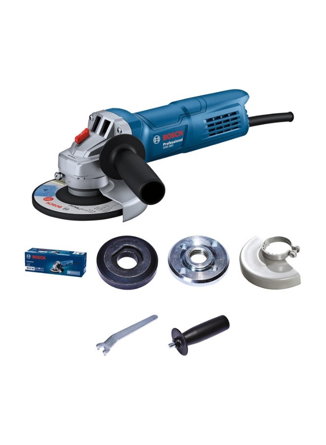 بوش BOSCH Professional GWS 800 Angle Grinder | 800W Power | No-load Speed of 11000 RPM | Versatile Cutting and Grinding Tool | M10 Grinding Spindle Thread | 100 mm Disc | 1 Year Warranty - Image 1