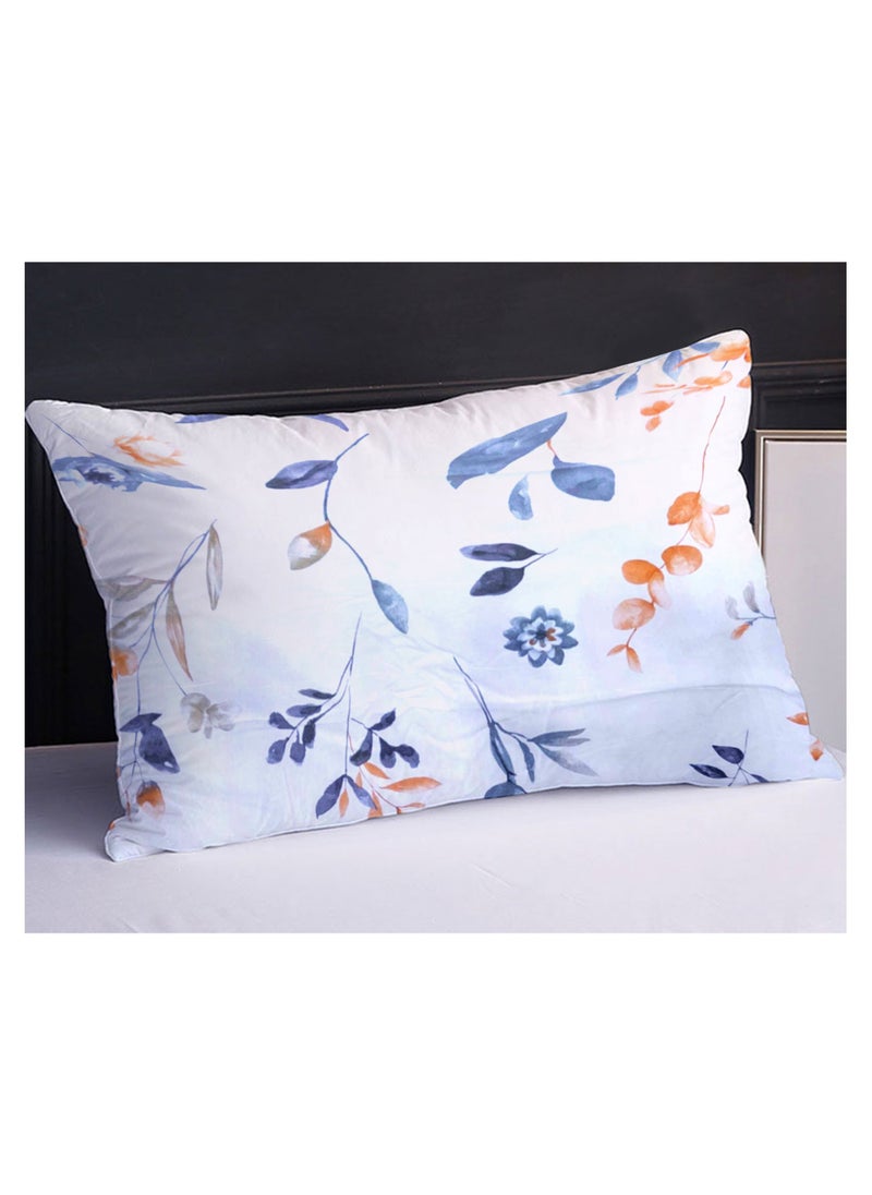 ماركة غير محددة - طقم ملايات Serenity Leaves - بدون حشوة - 6 قطع - 4 أغطية وسائد - 1 ملاية سرير - 1 غطاء لحاف  مقاس كينج:  غطاء لحاف: 220×240 سم ملاية بمطاط: 200×200 سم + 30 سم أغطية وسائد: 50×75 سم - Image 1