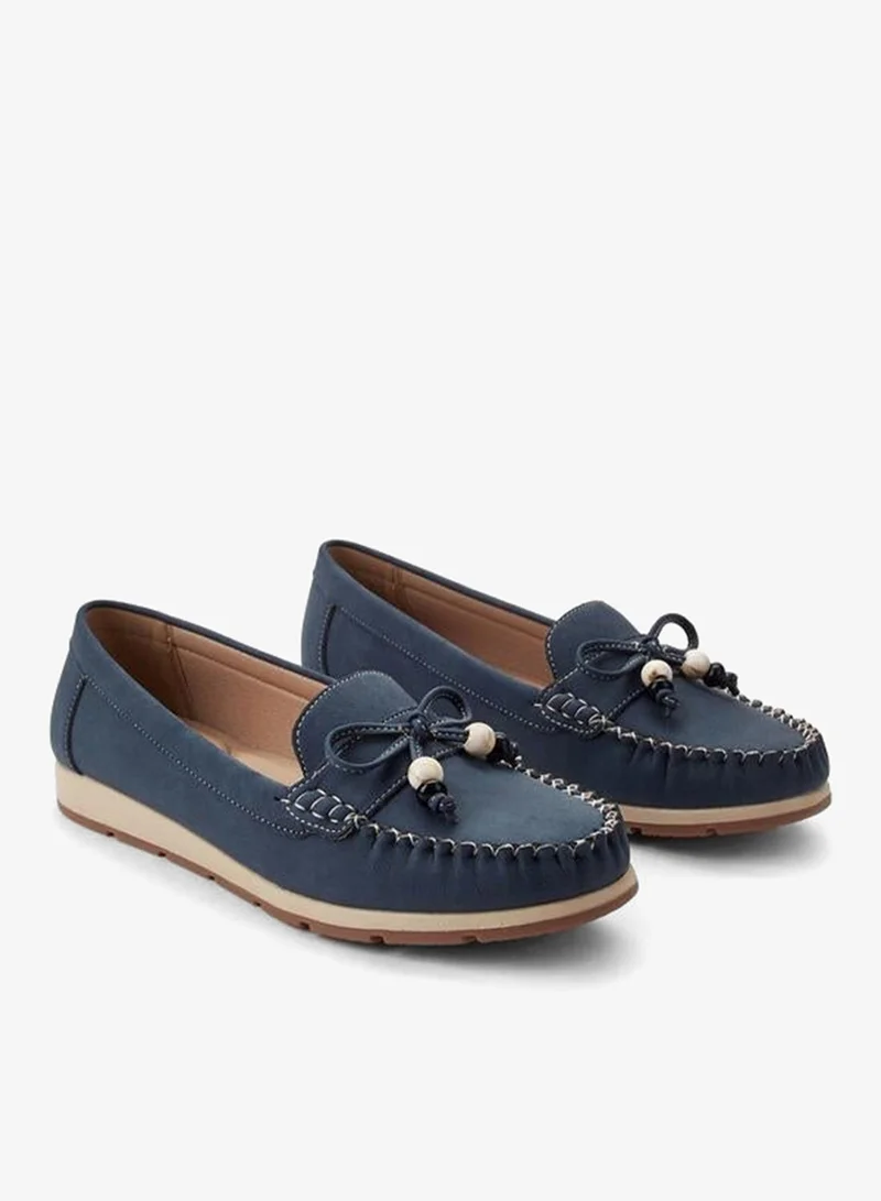 Le Confort Women Beaded Bow Moccasins