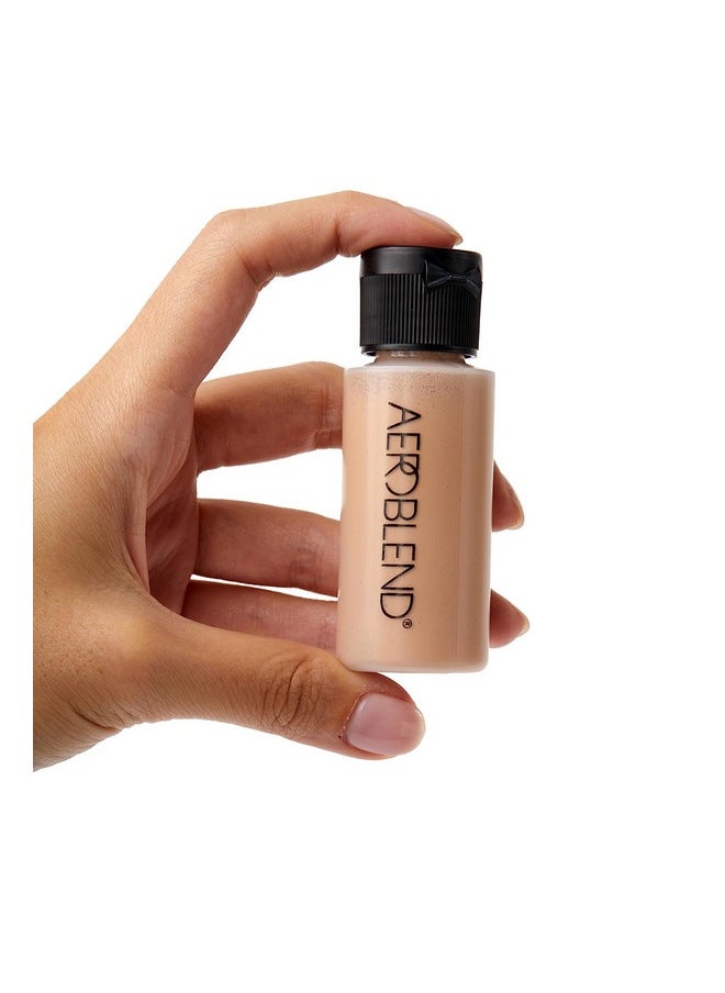 Aeroblend - AEROBLEND Airbrush Foundation Makeup (N25) Professional, Water-Based, Buildable, Long-wearing, For all skin types, 1 oz - Image 1