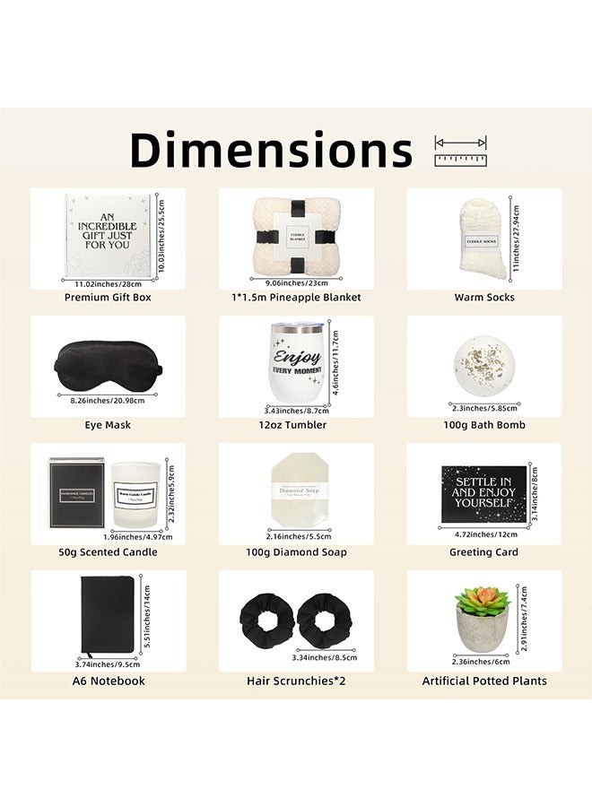 Beauenty Premium 12-Piece Self-Care & Gift Set | Plush Cuddle Blanket, Silky Eye Mask & Exclusive Essentials – Ideal for Gifting - Image 2