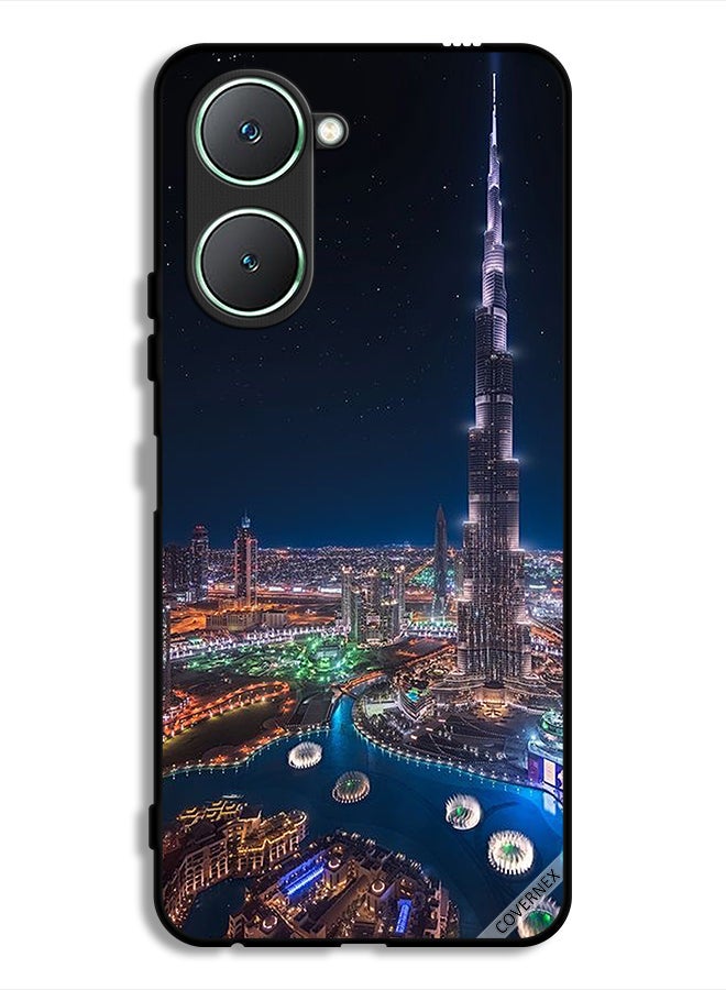 Covernex Vivo Y18i 4G Protective Case Cover Night View Of Downtown