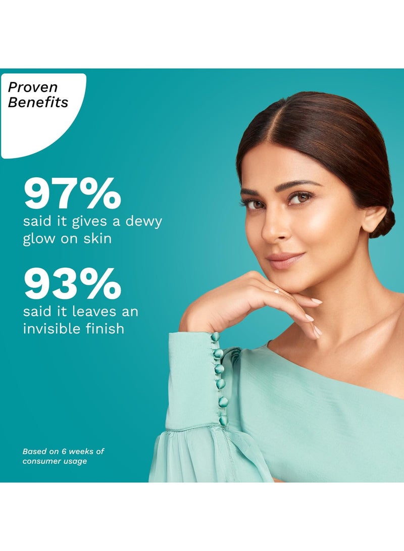 PILGRIM 2% Niacinamide Glow Sunscreen SPF 50 +++ with Spanish Squalane , Broad spectrum, Non-greasy, No white cast & Prevents Tanning | 50 gm - Image 2