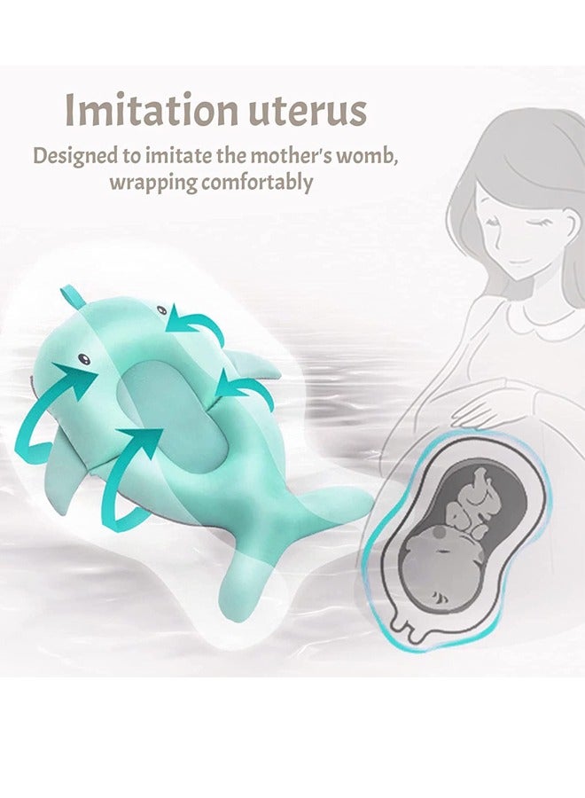 وسادة استحمام الأطفال، وسادة قابلة للتعديل غير قابلة للانزلاق لدعم الأطفال الرضع أثناء الاستحمام، وسادة استحمام للأطفال في حوض الاستحمام، سجاد مقعد حوض الاستحمام للمواليد الجدد، دعم استحمام الرضع، منظم للاستحمام، من 0-12 شهرًا - Image 4