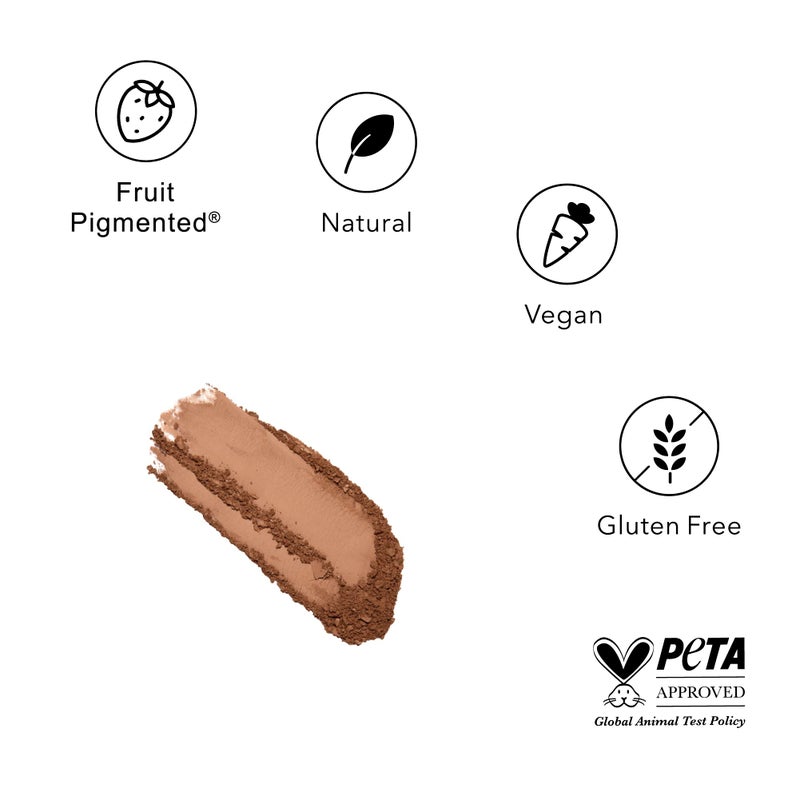 100 % Pure 100% PURE Powder Foundation Matte Finish Face Makeup - Oil Absorbing Pressed Poreless Concealer - Vegan Fruit Pigmented Mousse Color (Tan-Deep Shade w/Yellow Undertones) - 0.32 Oz - Image 5