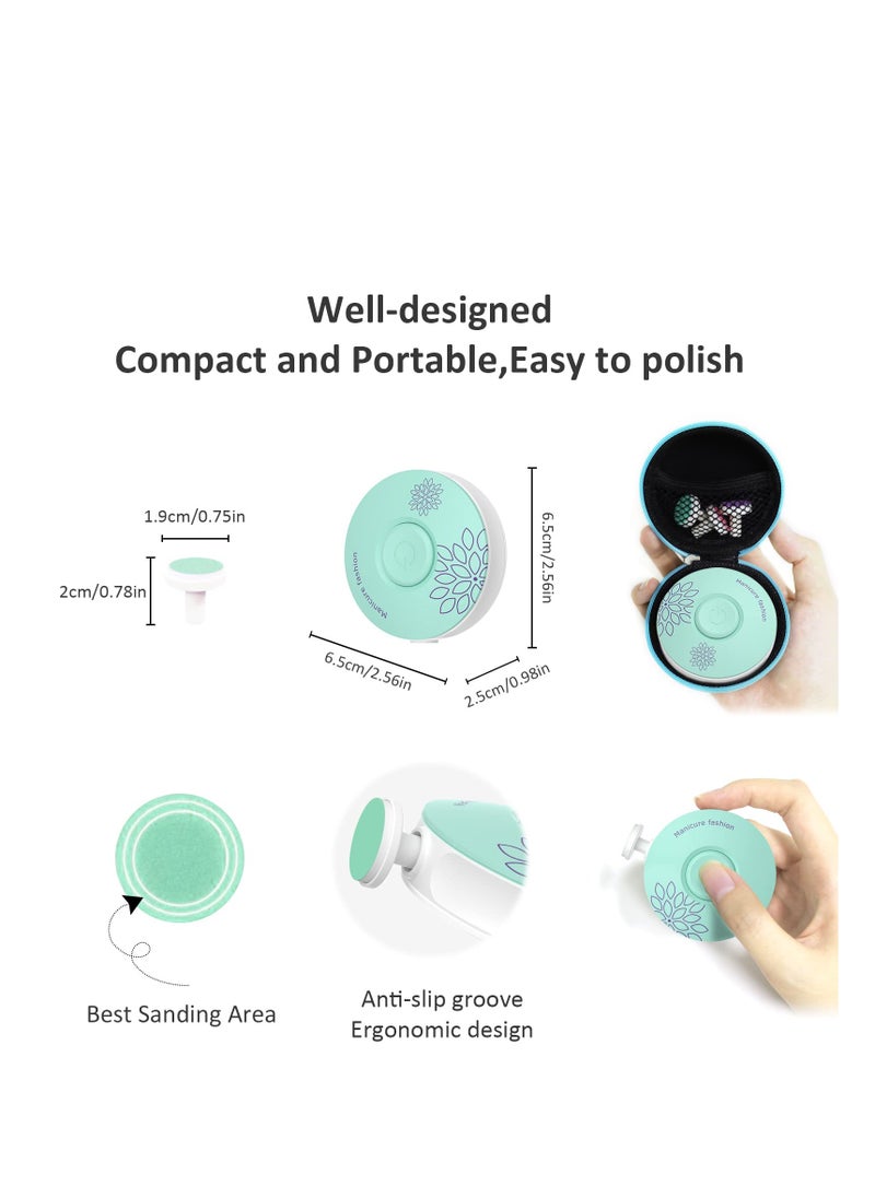 MIXDE - Baby Electric Nail Clipper Safe File with 6 Grinding Pads Trim Silent Polish Grooming Kit for Newborn Infant Toddler or Adults Fingernails Care - Image 1