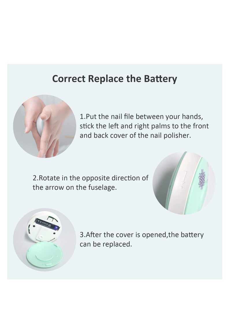 MIXDE - Baby Electric Nail Clipper Safe File with 6 Grinding Pads Trim Silent Polish Grooming Kit for Newborn Infant Toddler or Adults Fingernails Care - Image 1