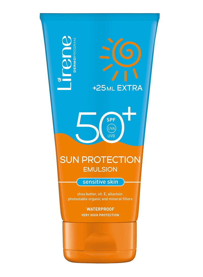 لايرين لوشن واقي شمس ضد الماء للبشرة الحساسةspf50 175مل