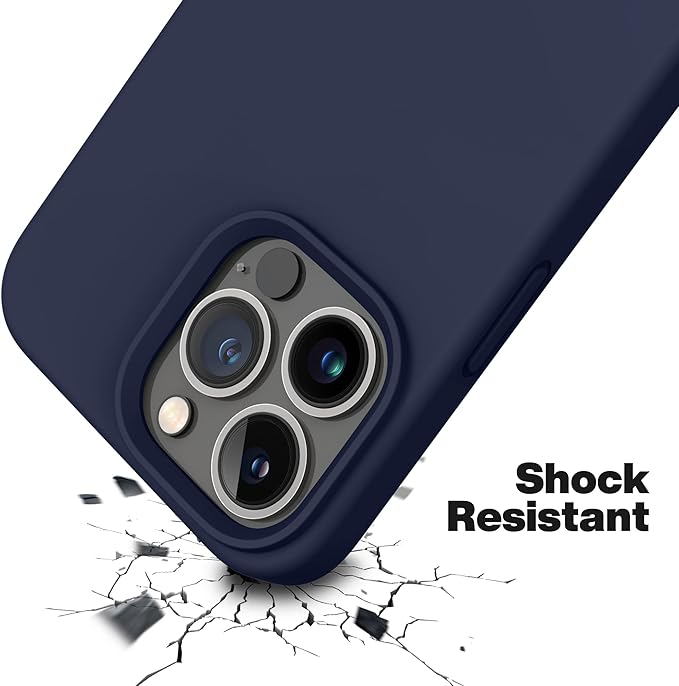Unipha iPhone 13 Pro Silicone Case  Dark Blue - Image 4