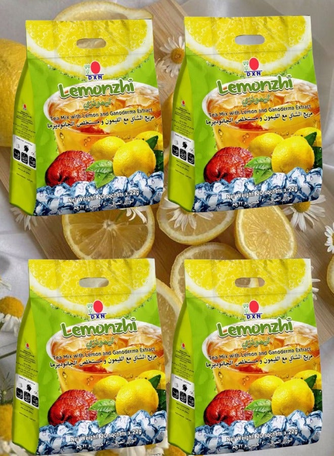 DXN 4 Pieces Lemonzhi 20 sachets x 22 gram  - Image 1
