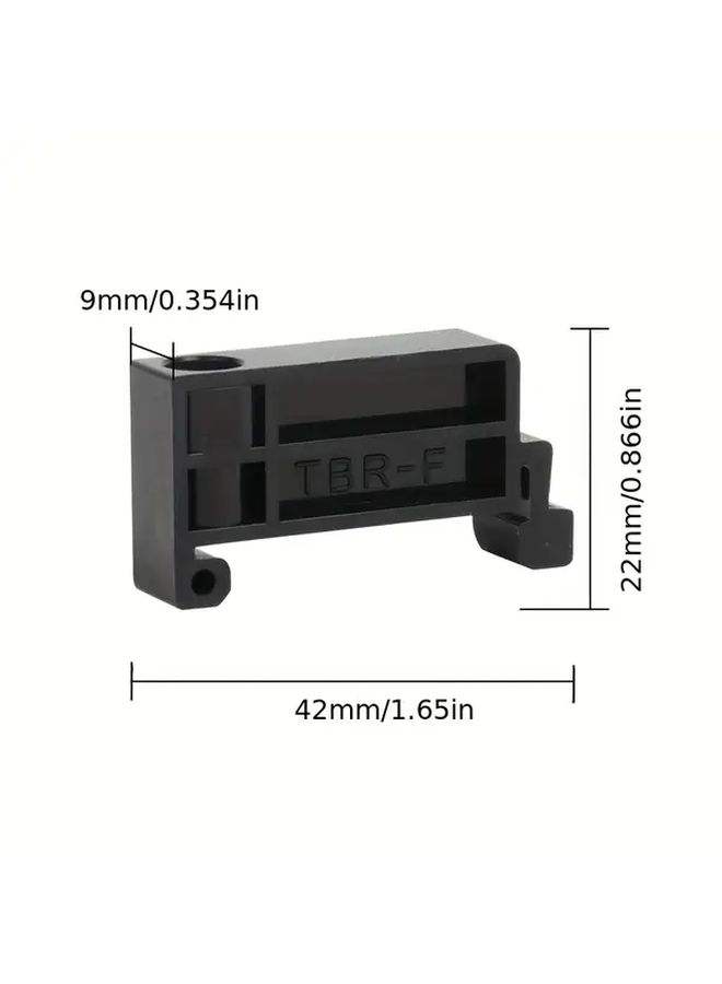 Heavy Duty Black Copper TBR F Terminal Blocks With Secure Locking Mechanism 5Pcs - Image 2