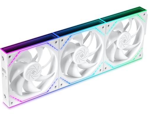 Thermalright مراوح تبريد علبة الكمبيوتر Thermalright TL-M12QW X3 بحجم 120 مم، سلسلة متصلة | 2000RPM | إضاءة ARGB | مرايا لانهائية مزدوجة للإضاءة لبناء الألعاب (عبوة 3)  - Image 1