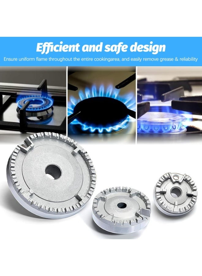 موثوقية التنبؤ 4 قطع بديلة لموقد غاز محمول، غطاء شعلة تاجي، للمطبخ، يناسب معظم مقابض المواقد، مجموعة أغطية، مقبض موقد معدني عالي الجودة - Image 4