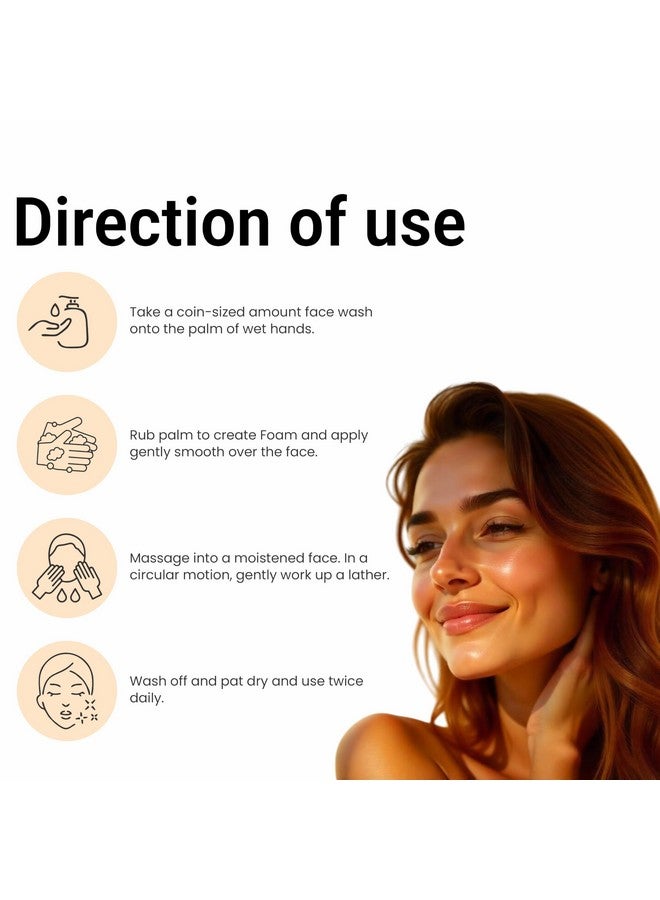 Multani Naturals Ubtan & Vitamin C Face Wash I Ayurvedic Face Cleanser with Essential Oils for Men & Women -Unisex I Face Cleanser Clinically & Dermatologically Tested Herbal Face Wash for Skin Brightening and Exfoliation I Paraben Free I I Sulphate Free I Kind to All Skin Types I 250 ml - Image 4