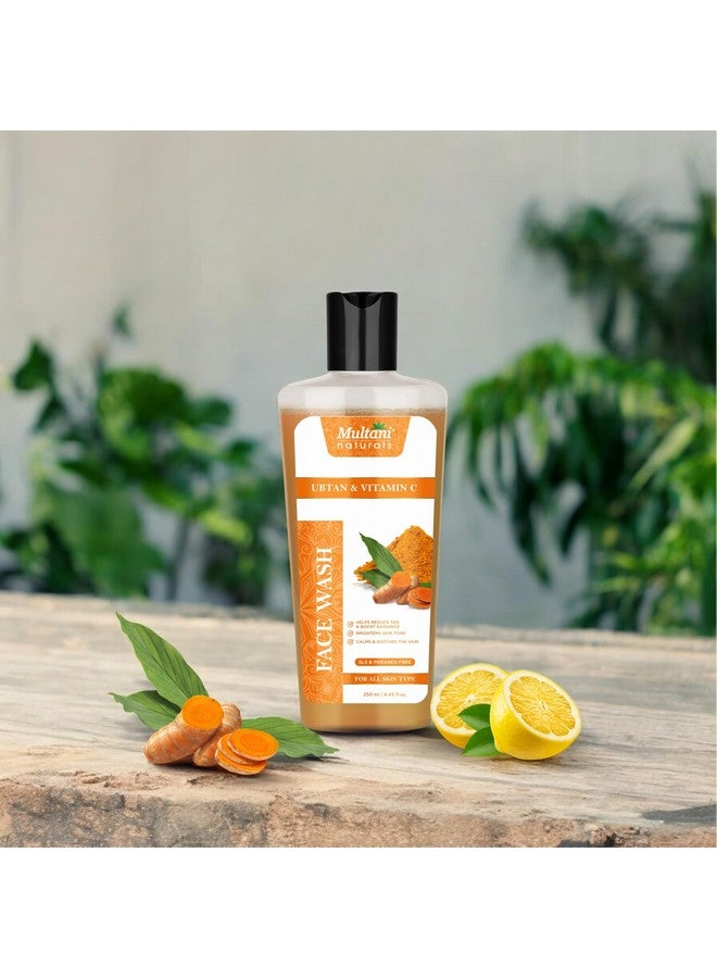Multani Naturals Ubtan & Vitamin C Face Wash I Ayurvedic Face Cleanser with Essential Oils for Men & Women -Unisex I Face Cleanser Clinically & Dermatologically Tested Herbal Face Wash for Skin Brightening and Exfoliation I Paraben Free I I Sulphate Free I Kind to All Skin Types I 250 ml - Image 2
