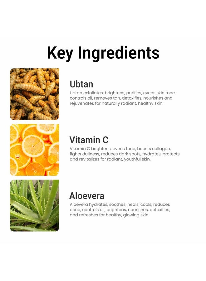 Multani Naturals Ubtan & Vitamin C Face Wash I Ayurvedic Face Cleanser with Essential Oils for Men & Women -Unisex I Face Cleanser Clinically & Dermatologically Tested Herbal Face Wash for Skin Brightening and Exfoliation I Paraben Free I I Sulphate Free I Kind to All Skin Types I 250 ml - Image 5