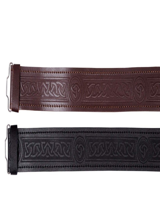 AAR Leather Kilt Belt Celtic Twist Desgin Scottish Highland Accessories - Image 5