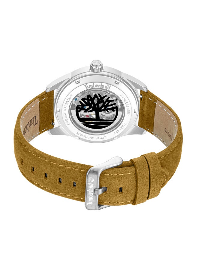 Timberland Men Northbridge Black Dial Leather Strap Automatic Watch for Men, 43mm - Image 3