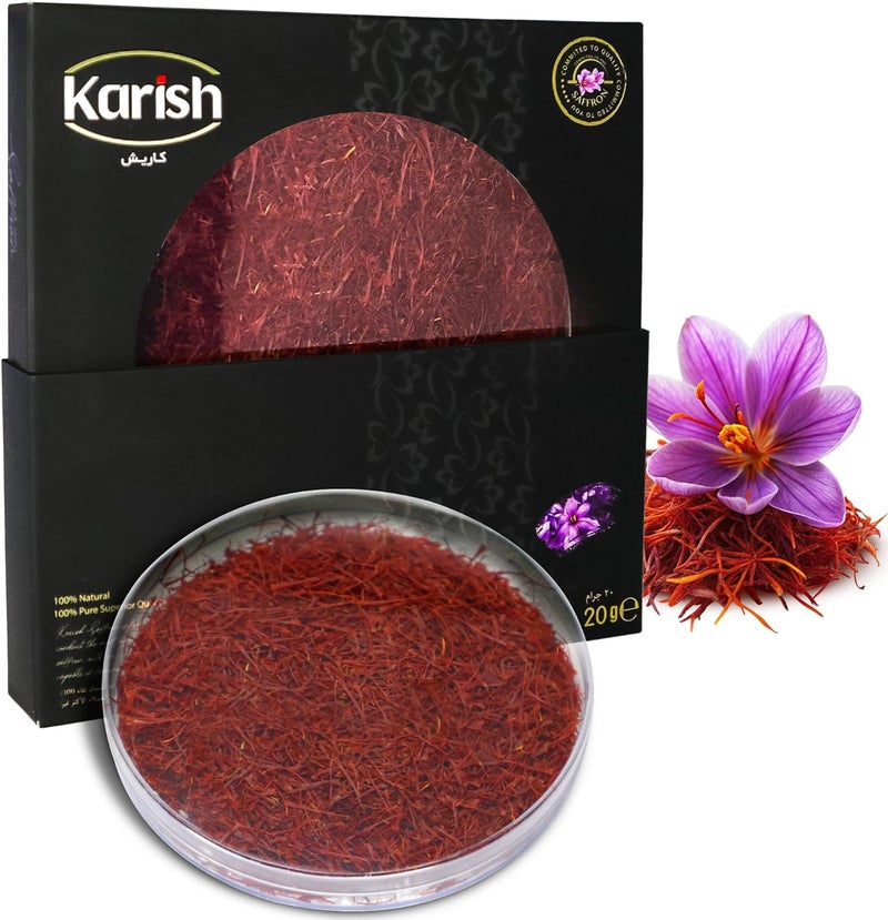 Karish Saffron Super Negin Grade 1 – Premium Aromatic Spice, 20g – Authentic, Pure - Image 1