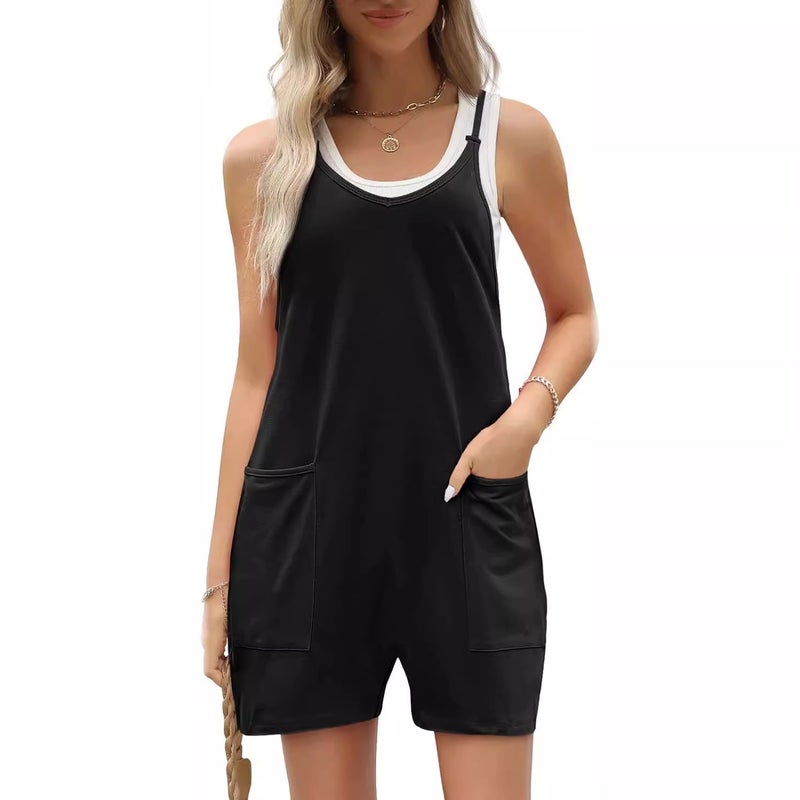 Women's Casual Pocket Sleeveless Jumpsuit - Image 5