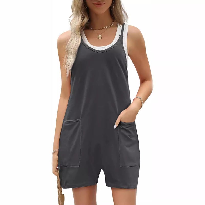 Women's Casual Pocket Sleeveless Jumpsuit - Image 4