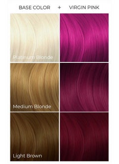 ARCTIC FOX Vegan and Cruelty-Free Semi-Permanent Hair Color Dye (8 Fl Oz, VIRGIN PINK)  - Image 2