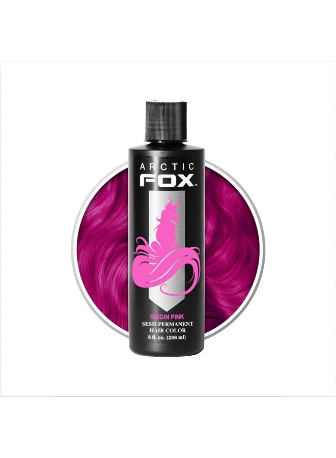 ARCTIC FOX Vegan and Cruelty-Free Semi-Permanent Hair Color Dye (8 Fl Oz, VIRGIN PINK) - Image 1