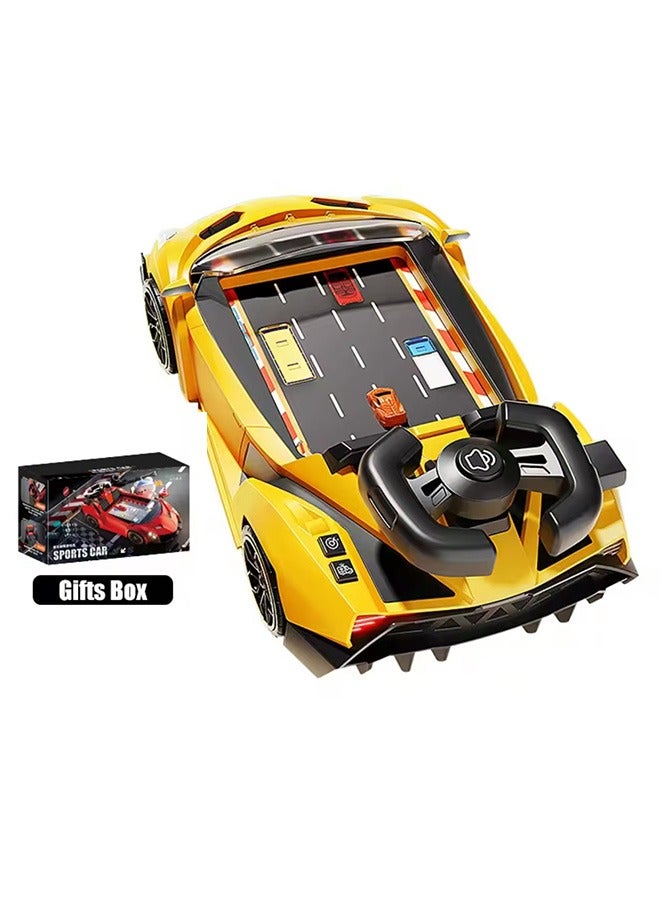 Children‘s Racing Challenge Adventure Obstacle Avoidance Game Machine Toy Puzzle, Technical Car City Speed Champion Racing Car With Music Lighting Party Interactine Games Boy Car Model Education Toys  - Image 1