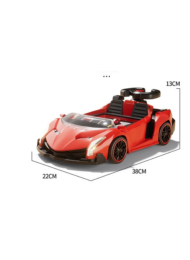 Children‘s Racing Challenge Adventure Obstacle Avoidance Game Machine Toy Puzzle, Technical Car City Speed Champion Racing Car With Music Lighting Party Interactine Games Boy Car Model Education Toys  - Image 2