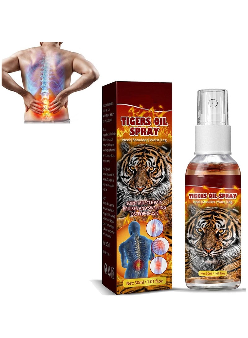 Quick-Acting Tiger Oil Pain Relief Spray: Effective for Knee Pain, Neck Stiffness, Lower Back Ache, and Muscle Inflammation - Image 1