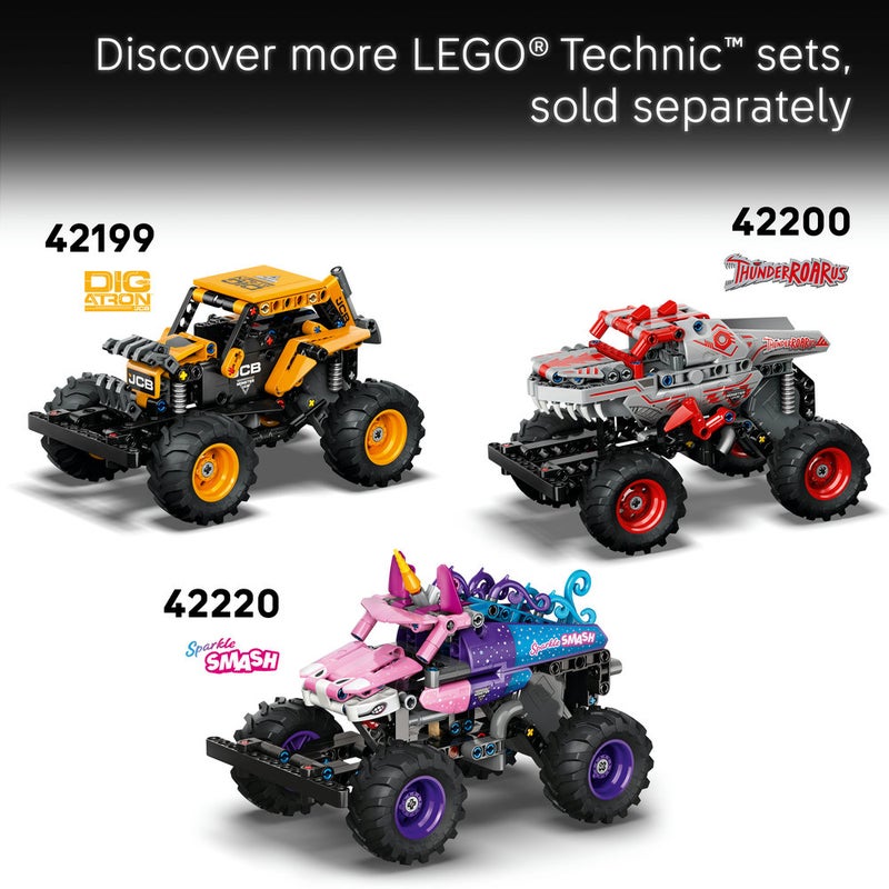 LEGO Technic Monster Jam Grave Digger Fire and Ice 42219 (Age 7+, 263 Pieces) - Image 5